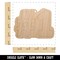 #1 Number One Fun Text Unfinished Craft Wood Holiday Christmas Tree DIY Pre-Drilled Ornament